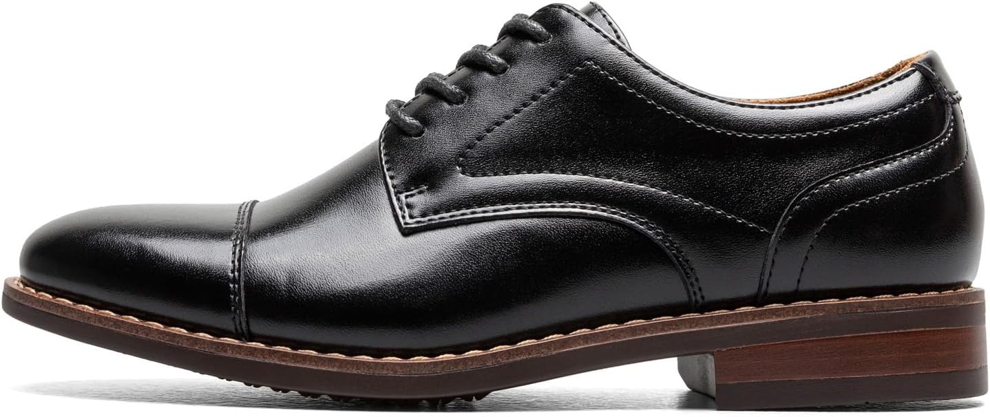 Детские оксфорды Florsheim Boys Rucci Jr. с носком-капtoe (малыш/маленький ребенок/старший ребенок), черный — фото 4