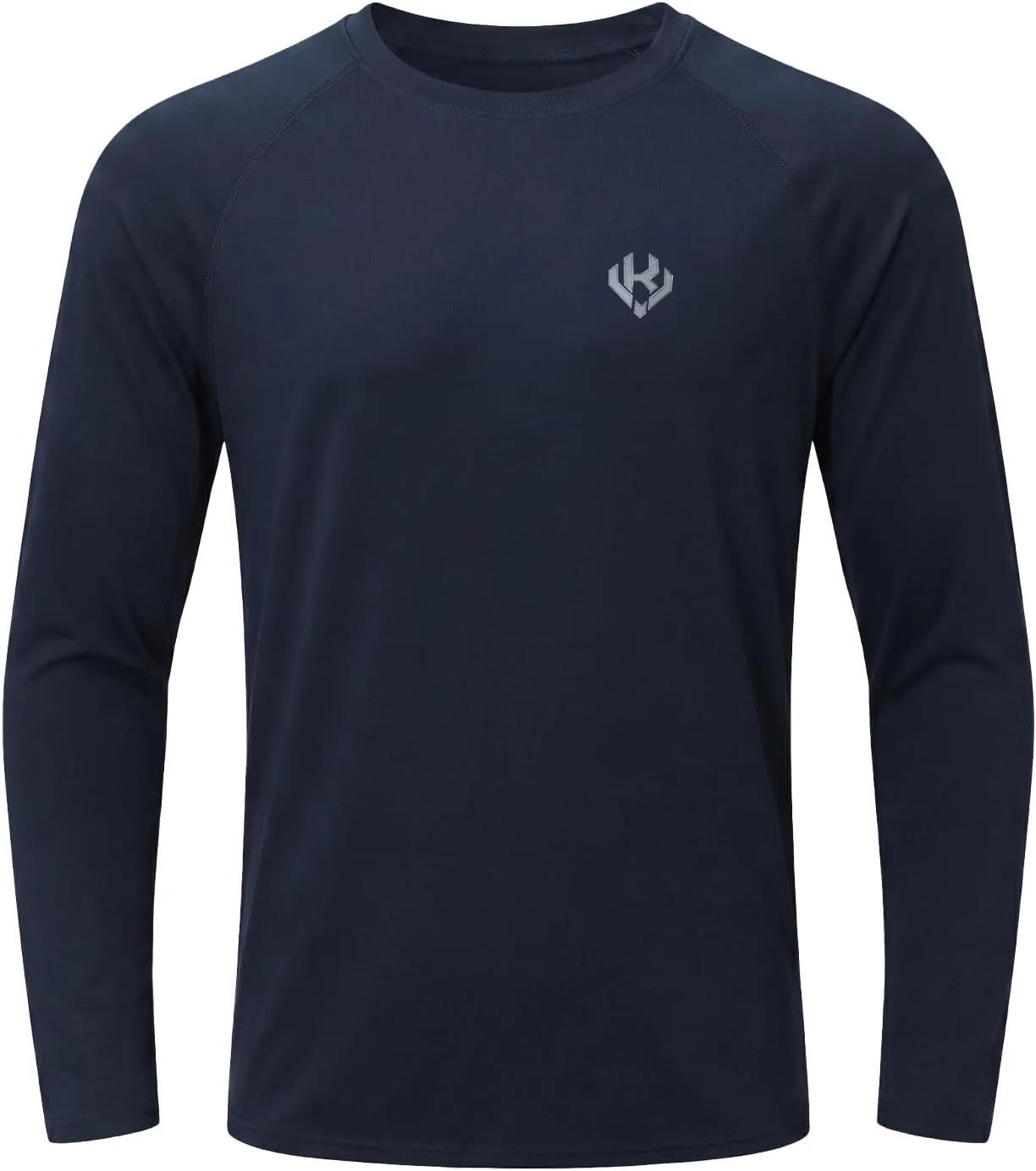 

Мужская футболка для бега с длинным рукавом Quick Dry, влагоотводящая, UPF 50+ VanKee