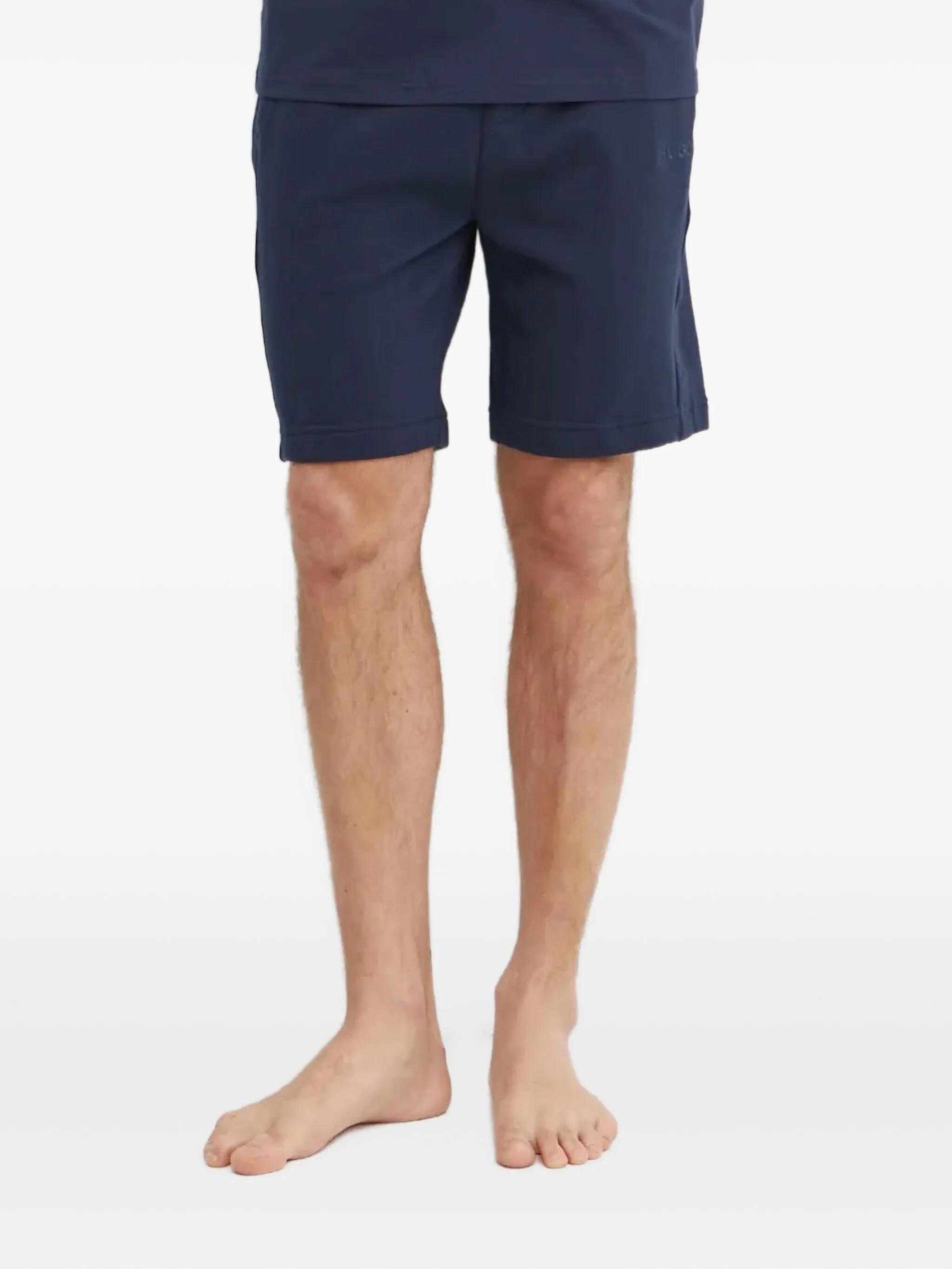 

Шорты с вышитым логотипом Hugo, синий