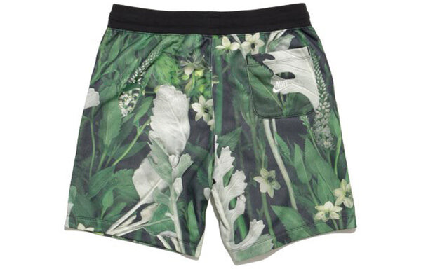 Шорты спортивные jdi floral umni short для мужчин Nike, зеленый — фото 2