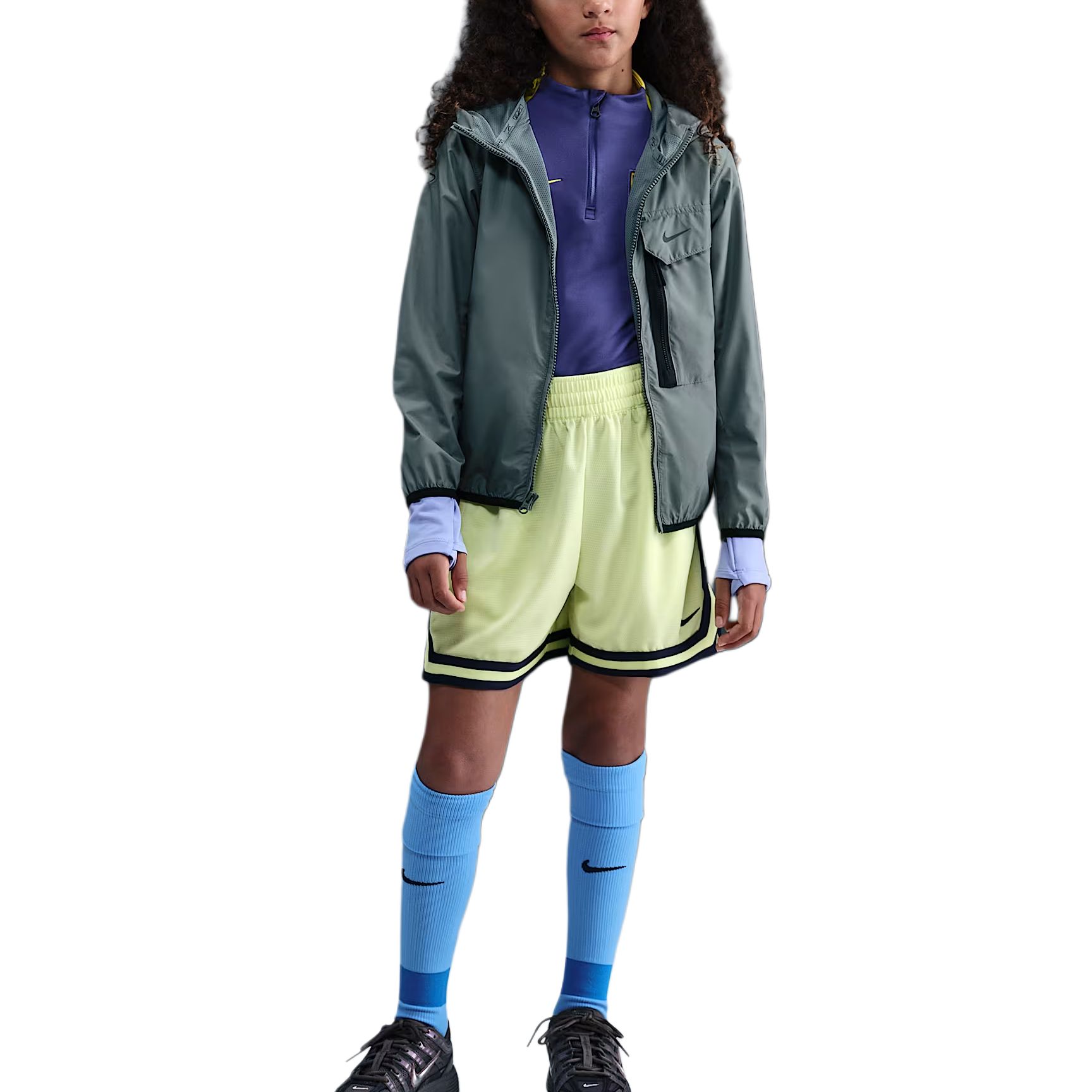 Куртка Sportswear City Utility Kids' Nike, серый/черный — фото 2
