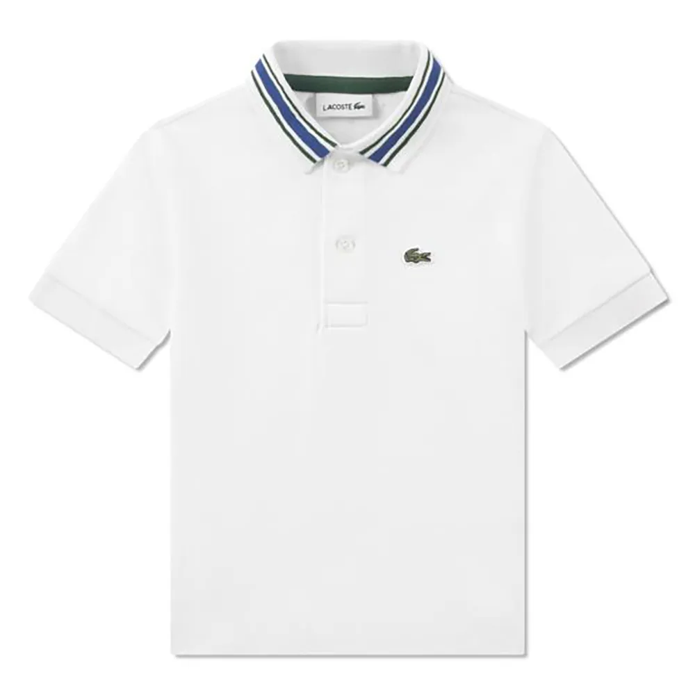 Детская рубашка-поло Lacoste 847038 с коротким рукавом Lacoste kids, белый