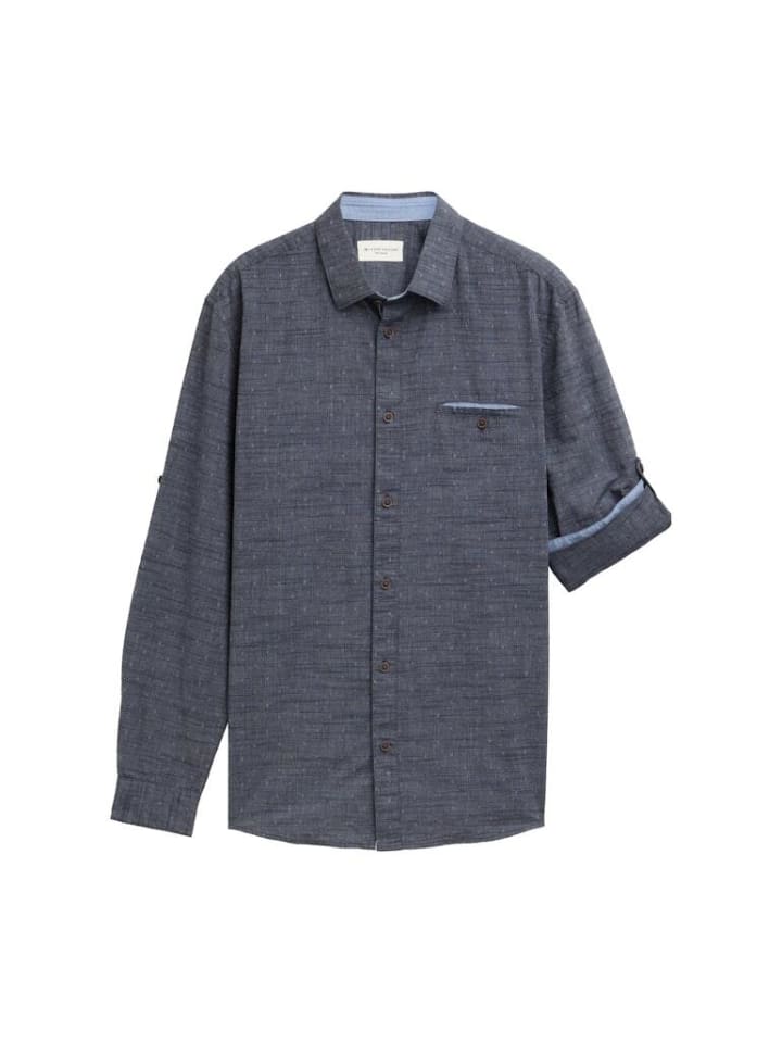 

Рубашка Tom Tailor, цвет white blue fil a fil dobby