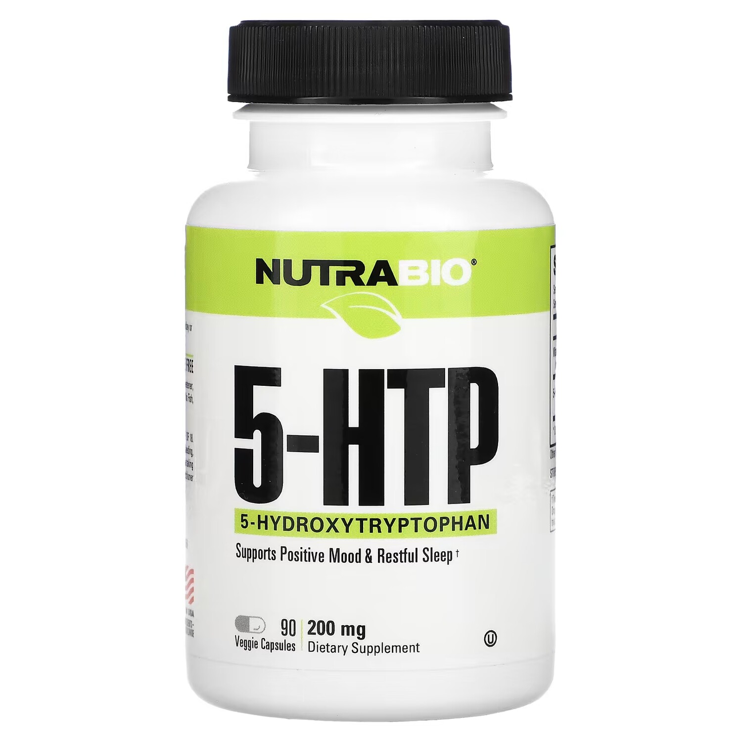 

Добавка NutraBio 5-HTP, 90 капсул