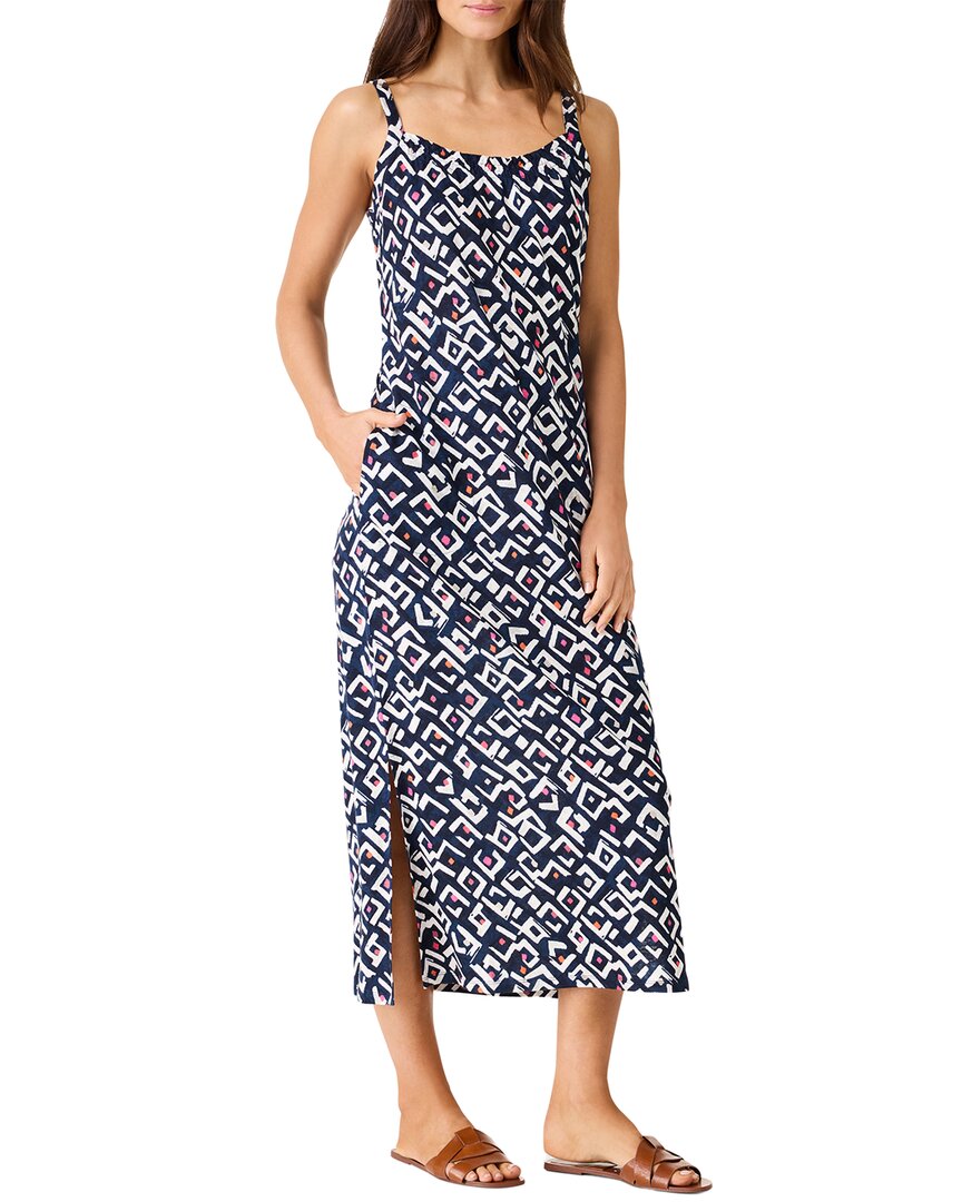 

Платье NIC+ZOE Indigo Angles из смеси льна Nic + Zoe