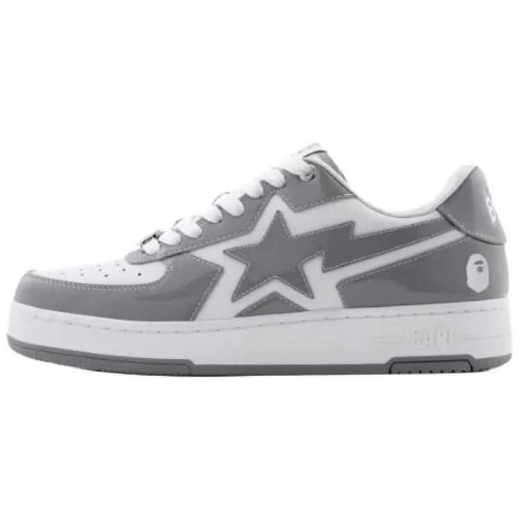 A BATHING APE BAPE STA Icon Low top Casual Shoes Unisex Gray