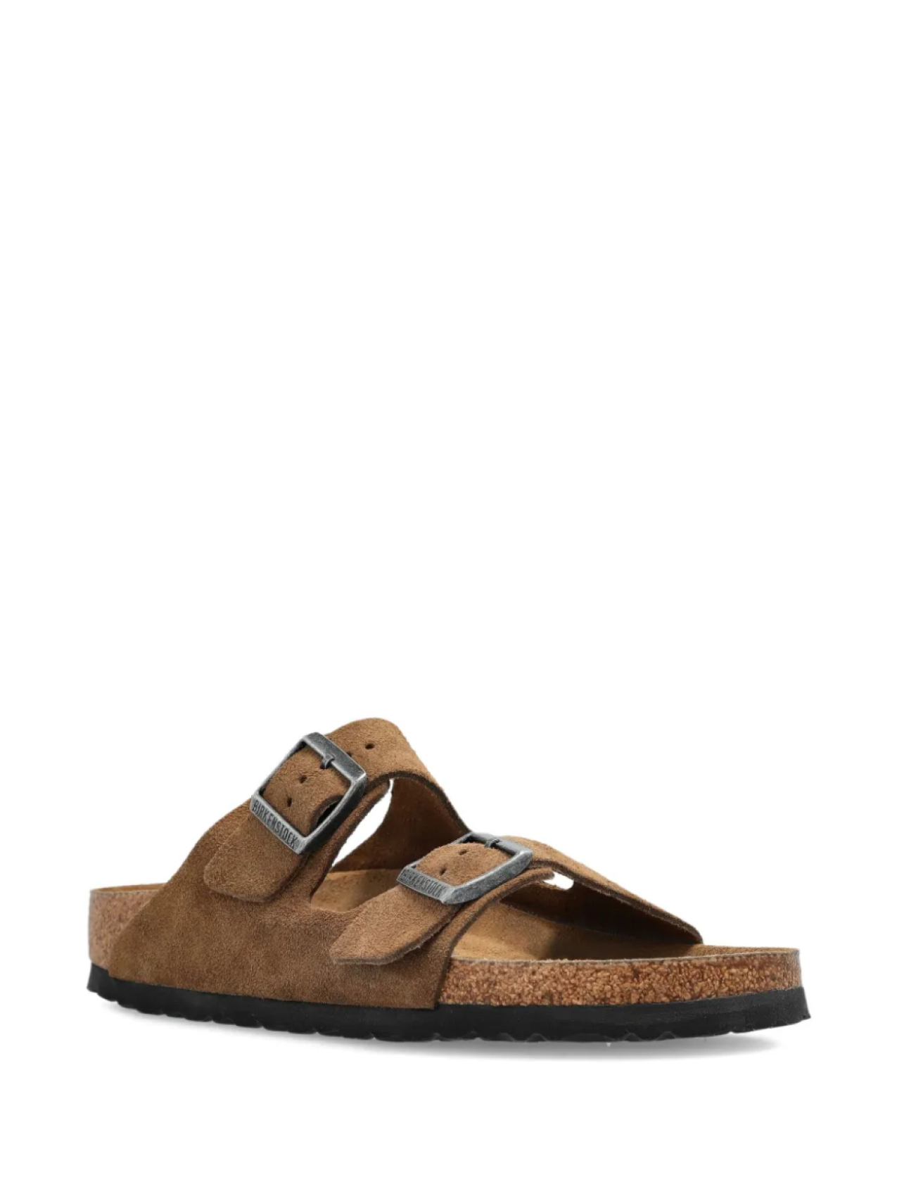 Сандалии Birkenstock Arizona Soft Footbed Suede Leather узкие, коричневый