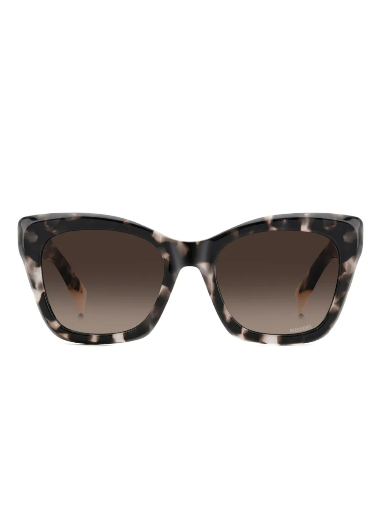 

MISSONI EYEWEAR солнцезащитные очки с логотипом, коричневый