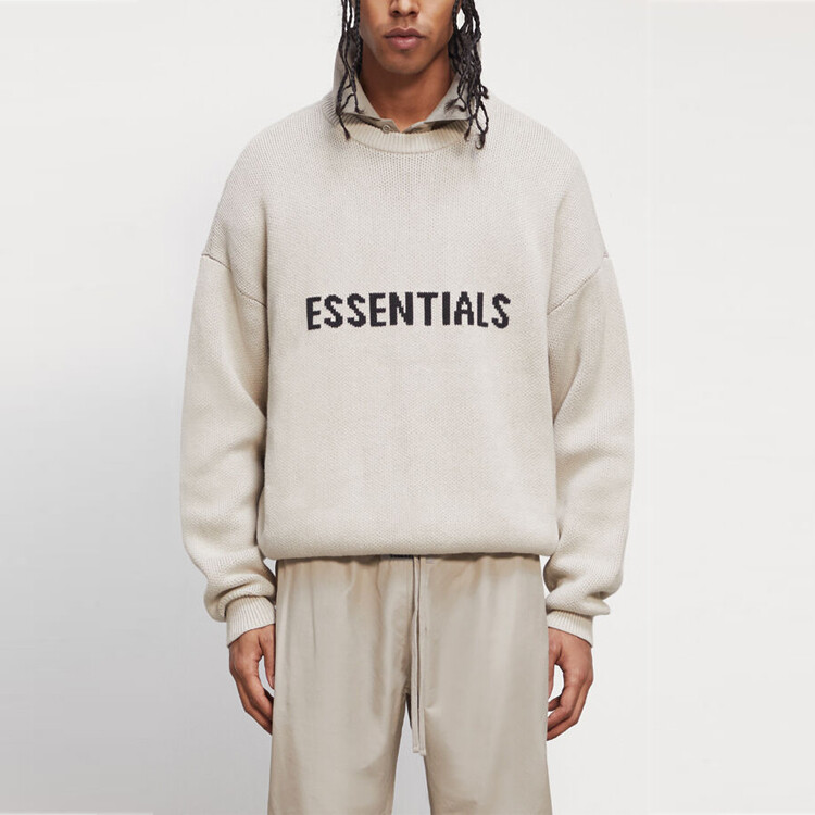 Осень-Зима 2020 Свитер Унисекс Мох Fear Of God Essentials, цвет Moss — фото 2