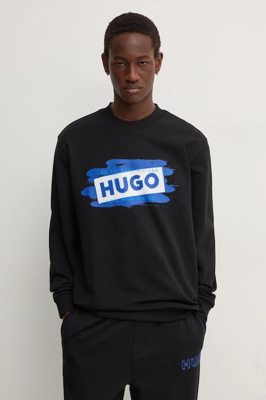 

Хлопковая толстовка Hugo Blue, черный