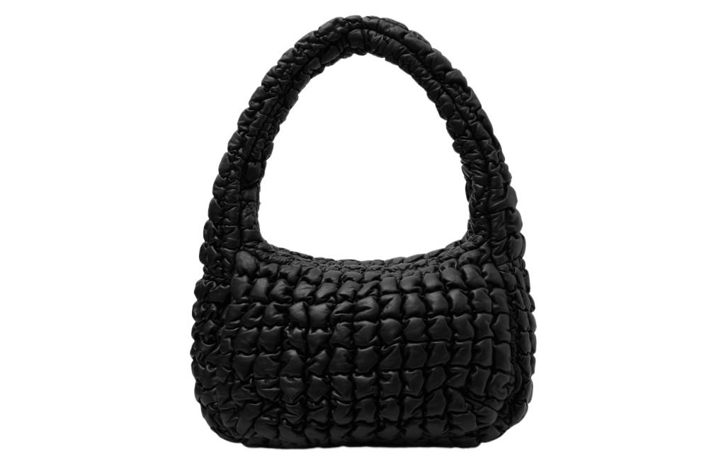 

COS Овчинная облачная сумка через плечо женская черная, Black