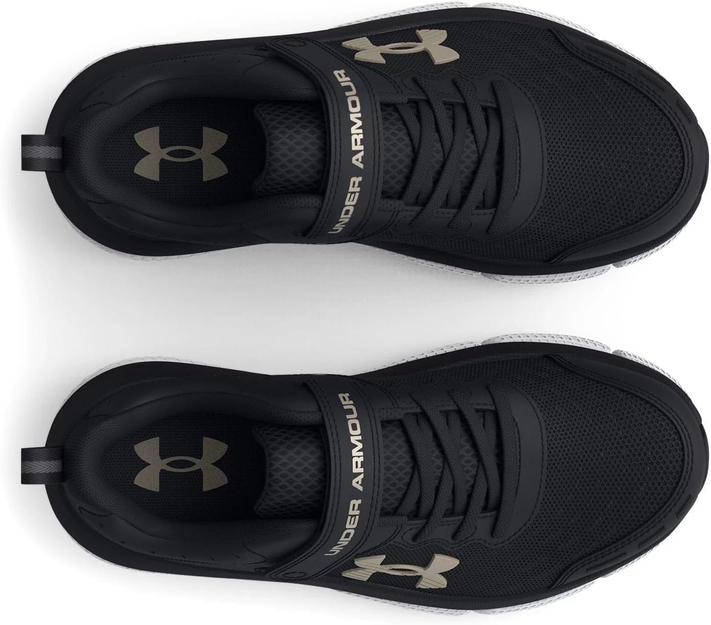 Детские кроссовки Under Armour Assert 10 с альтернативной застежкой, черный — фото 3