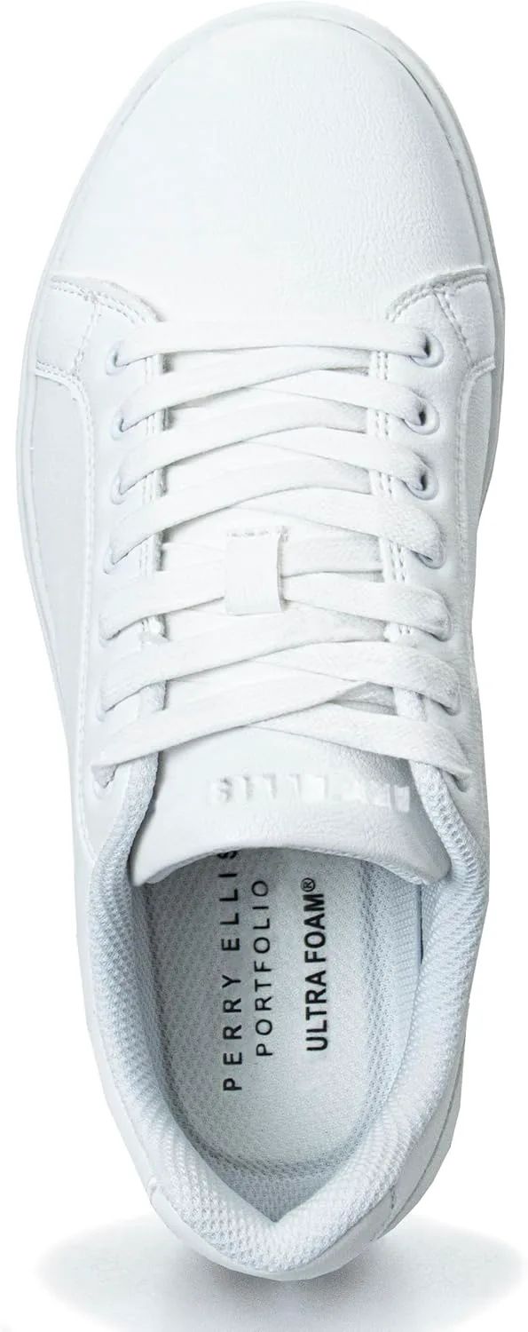 

Мужские кроссовки Perry Ellis Vincent, повседневные, с шнуровкой, низкие (размеры для взрослых мужчин 7.5-12), белый