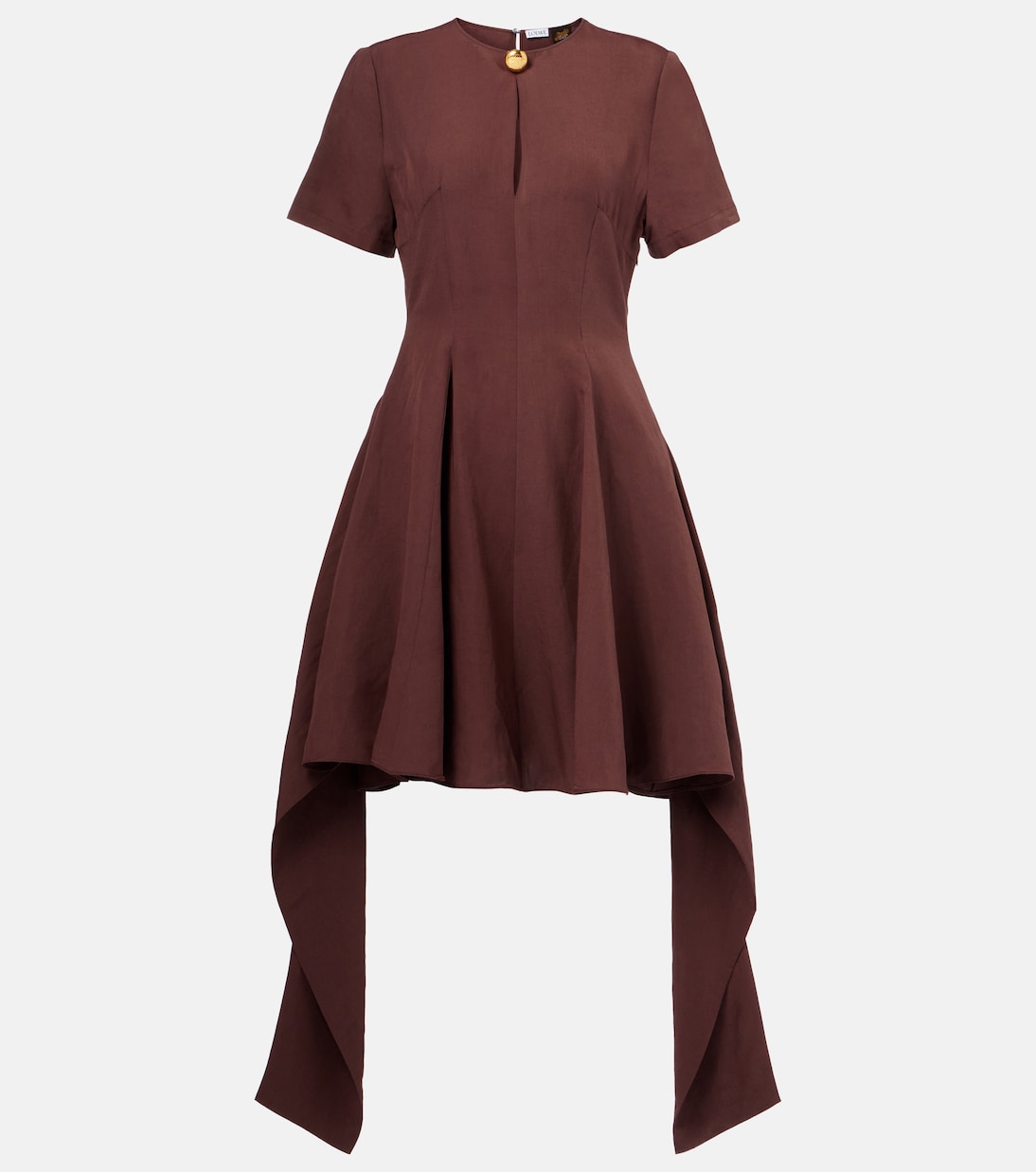 

Платье миди Paula's Ibiza с завязками Loewe, кофе