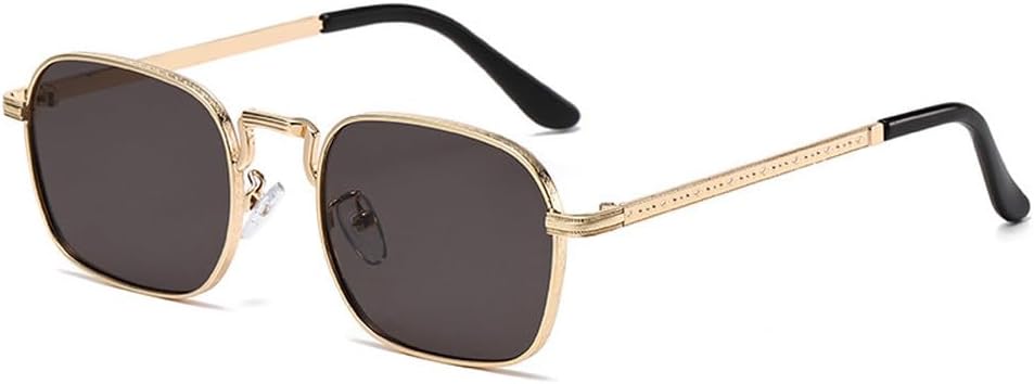 

Овальные металлические солнцезащитные очки, модные ретро-очки для мужчин и женщин, персонализированные очки с защитой от УФ-излучения, роскошные очки UV400 HVTVTLA, Golden Black