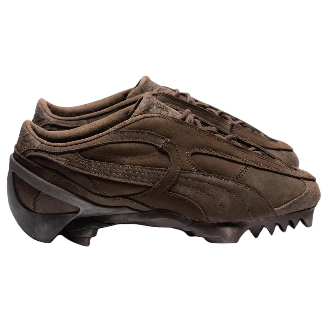 Кроссовки для тренировок кожаные PUMA Beisser Brown — фото 4