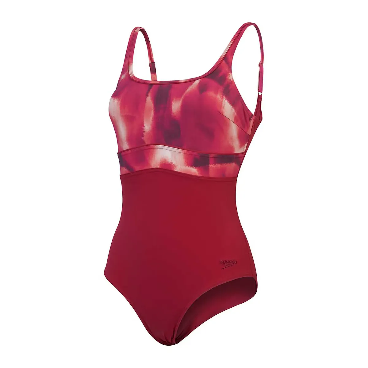 

Женский купальник для плавания Shaping ContourEclipse Printed 1 Piece Speedo, красный