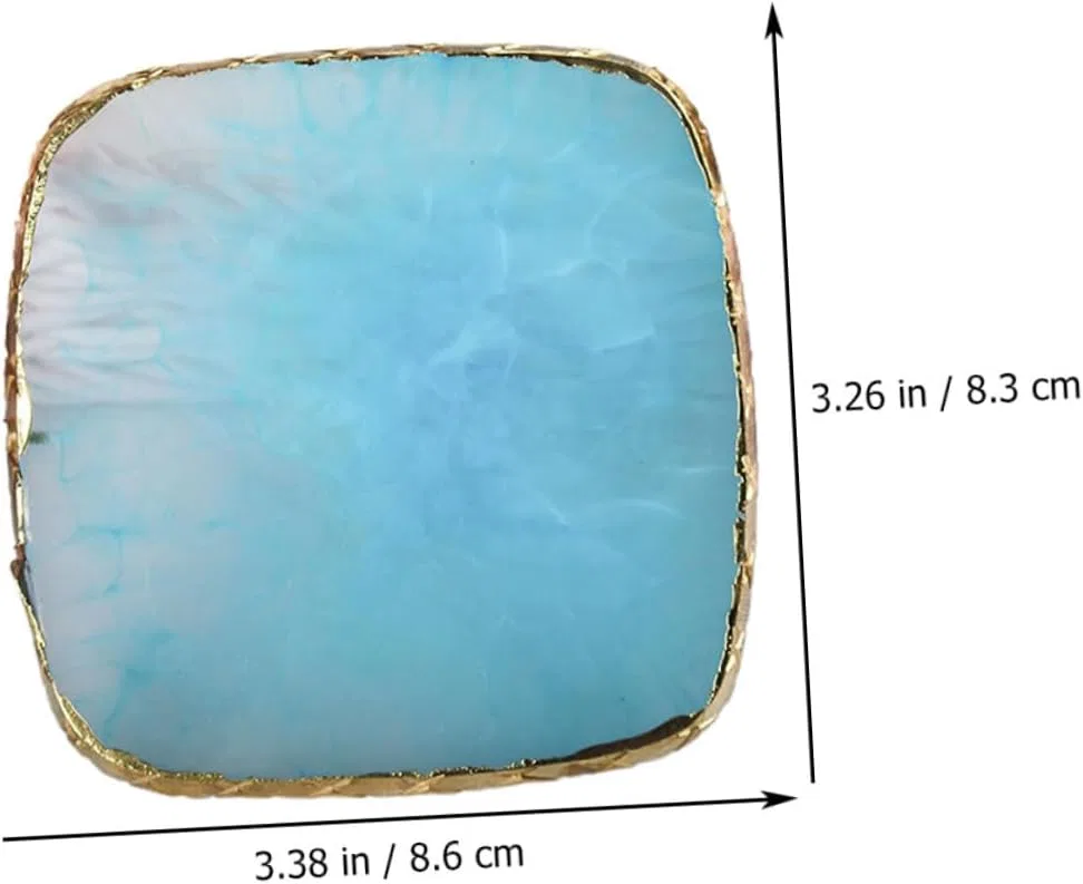 Палитра для смешивания лаков MUSISALY синяя 8.5x8.5x0.5 см — фото 2