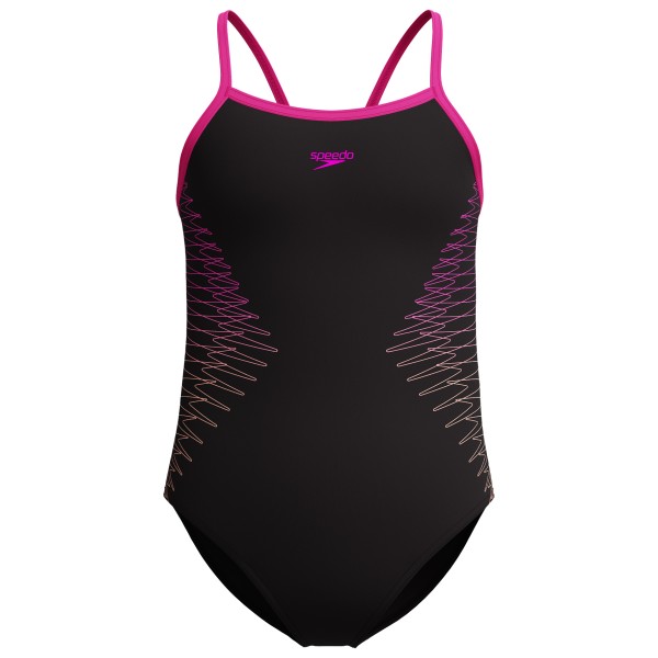 

Детский пластизольный вкладыш с тонкой резинкой на спине - купальник Speedo, розовый
