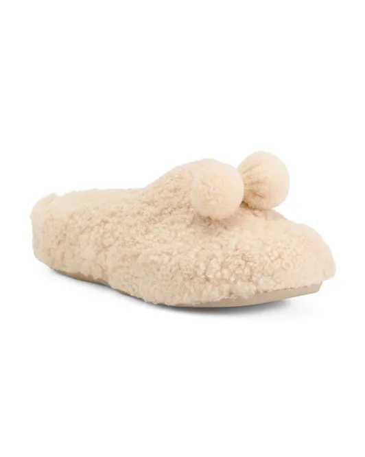 

Сабо Шув Пом Пом Fitflop, слоновая кость
