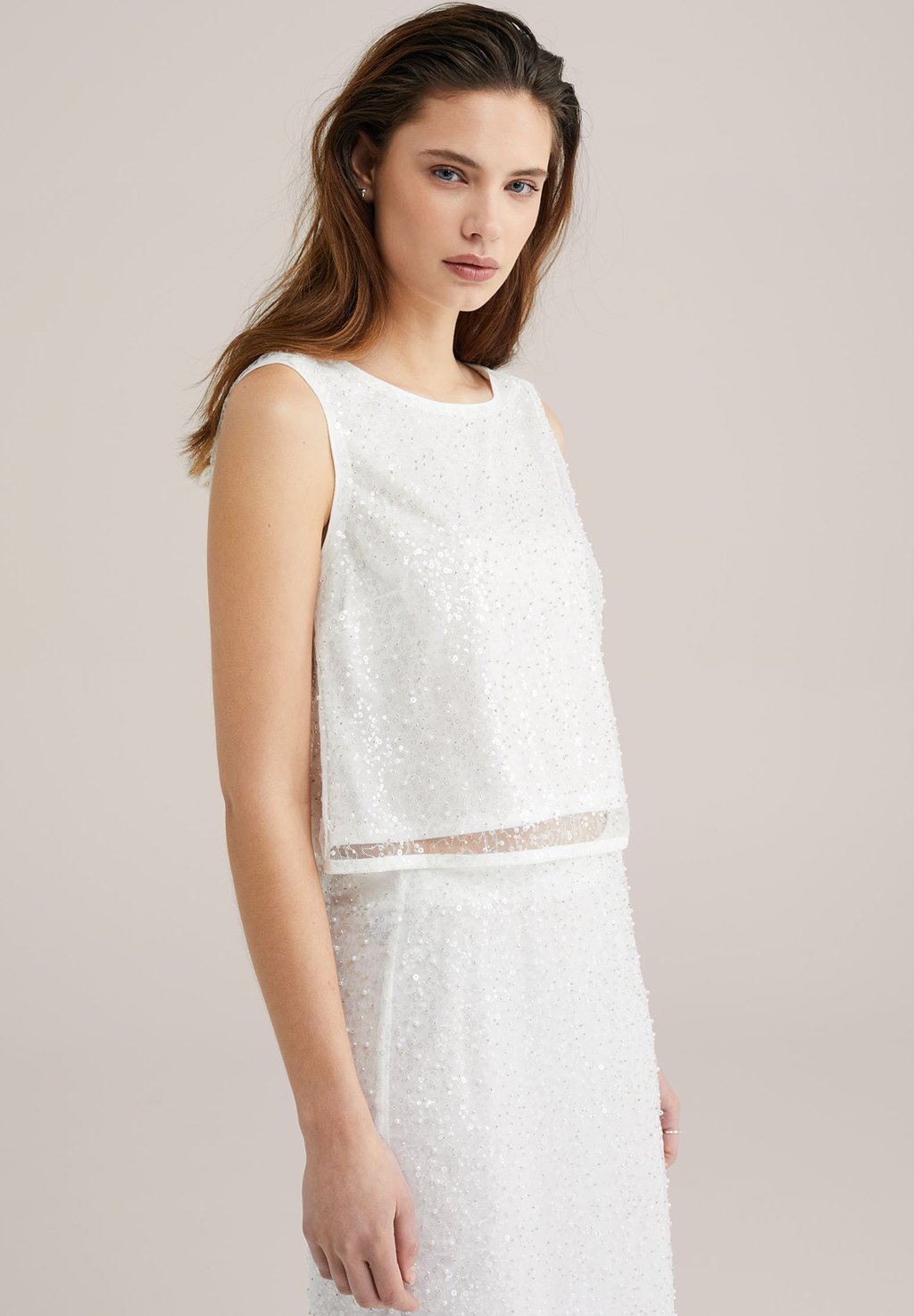 

Топ Blouse WE Fashion, белый