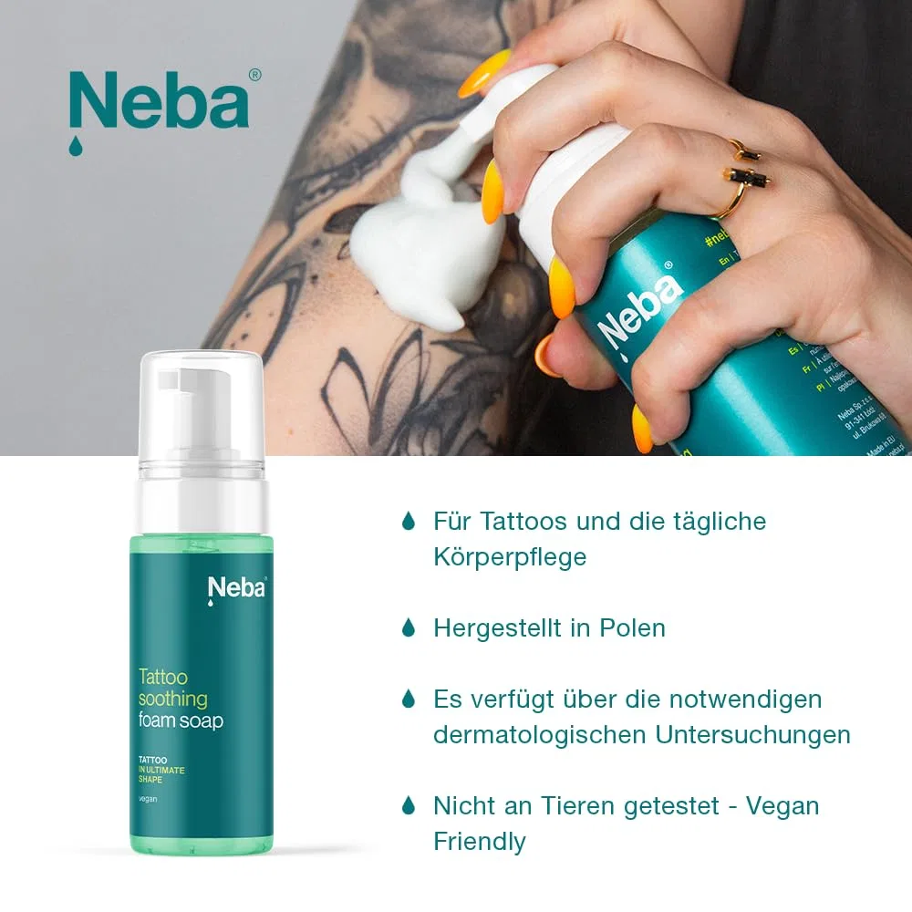 Пенное мыло для татуировок «Tattoo Soap Fresh» от NEBA, 150 мл Neba, Soap — фото 3