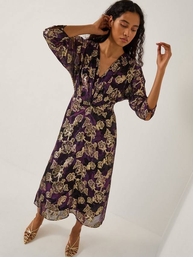 

Платье миди Georgie Floral Monsoon, Purple
