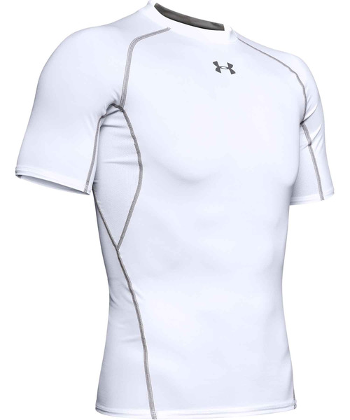 

Футболка мужская тренировочная с коротким рукавом, технология HeatGear Armor UNDER ARMOUR, белый