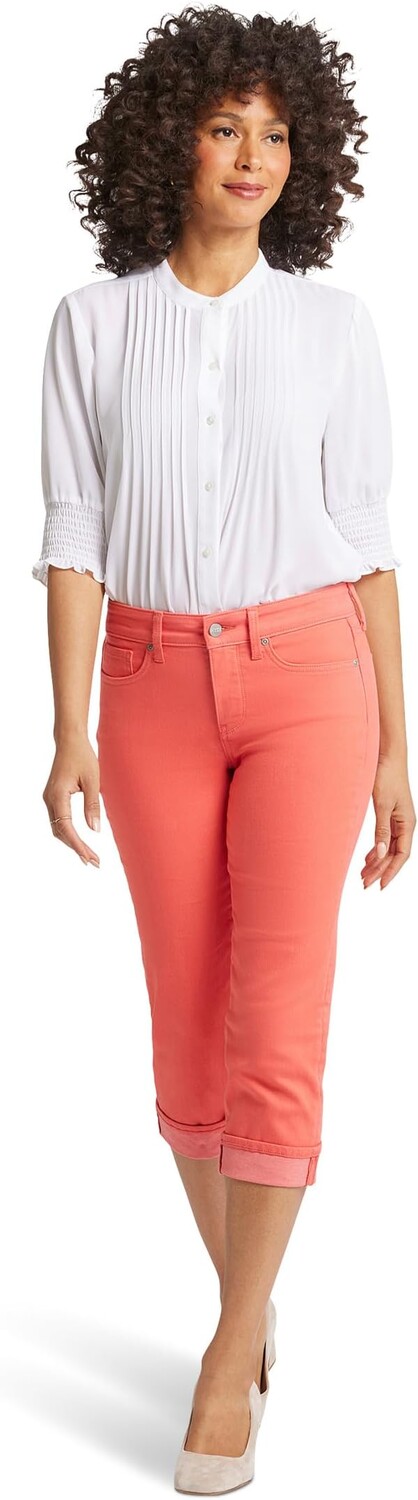 

Джинсы NYDJ Petite Marilyn Crop Cuff in Fruit Punch, цвет Fruit Punch