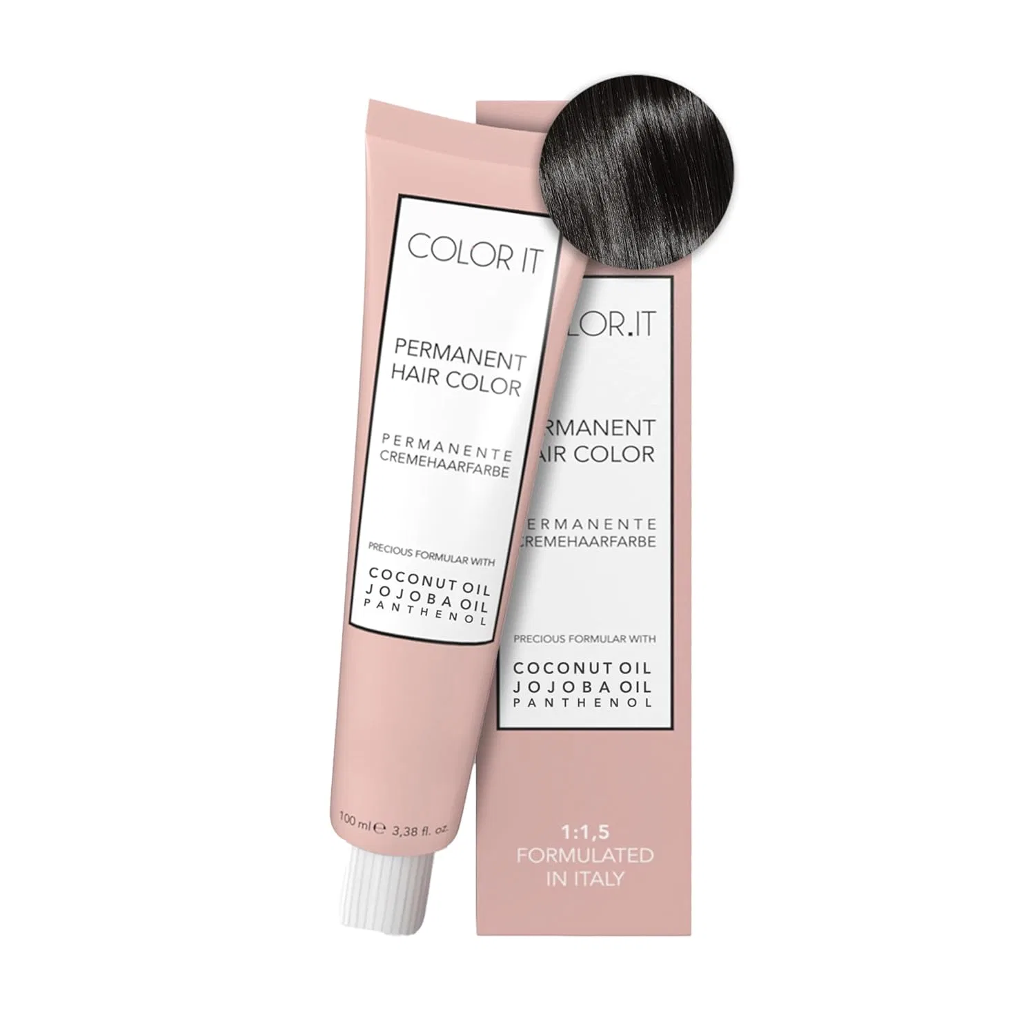 Стойкая краска для волос 4.18 Средний коричневый пепельный матовый Color.It By Bm, 4.18 Medium Brown Ash Matte