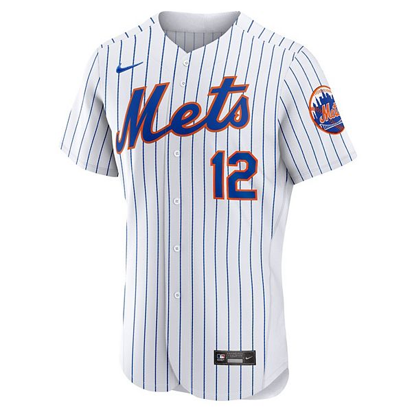 Мужская белая домашняя футболка игрока francisco lindor new york mets Nike — фото 3