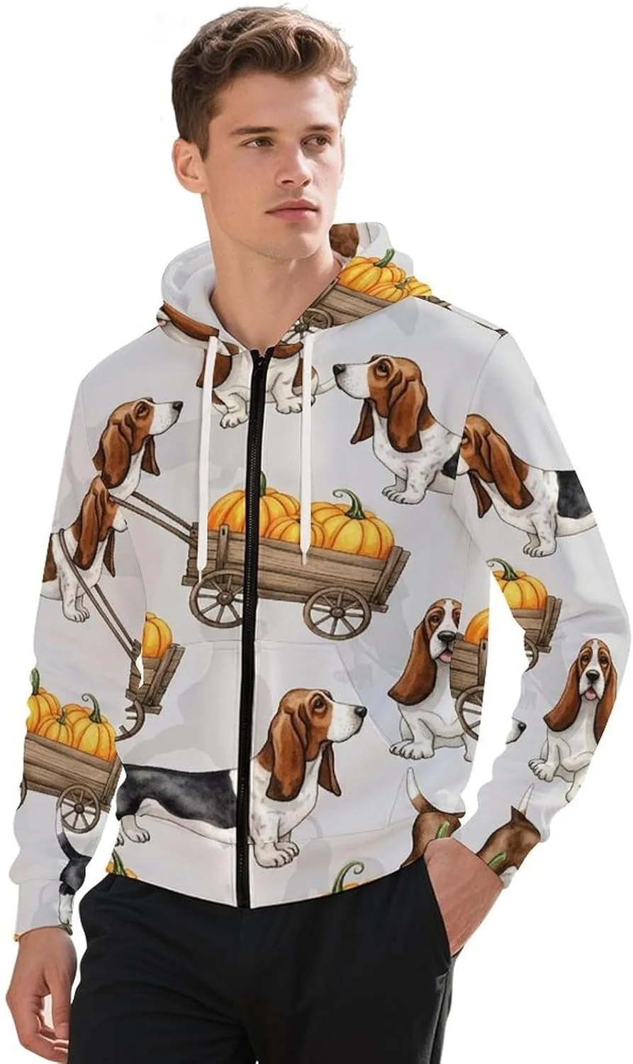 

Мужская толстовка с капюшоном Full Zip Up, легкая, с карманом GemGam