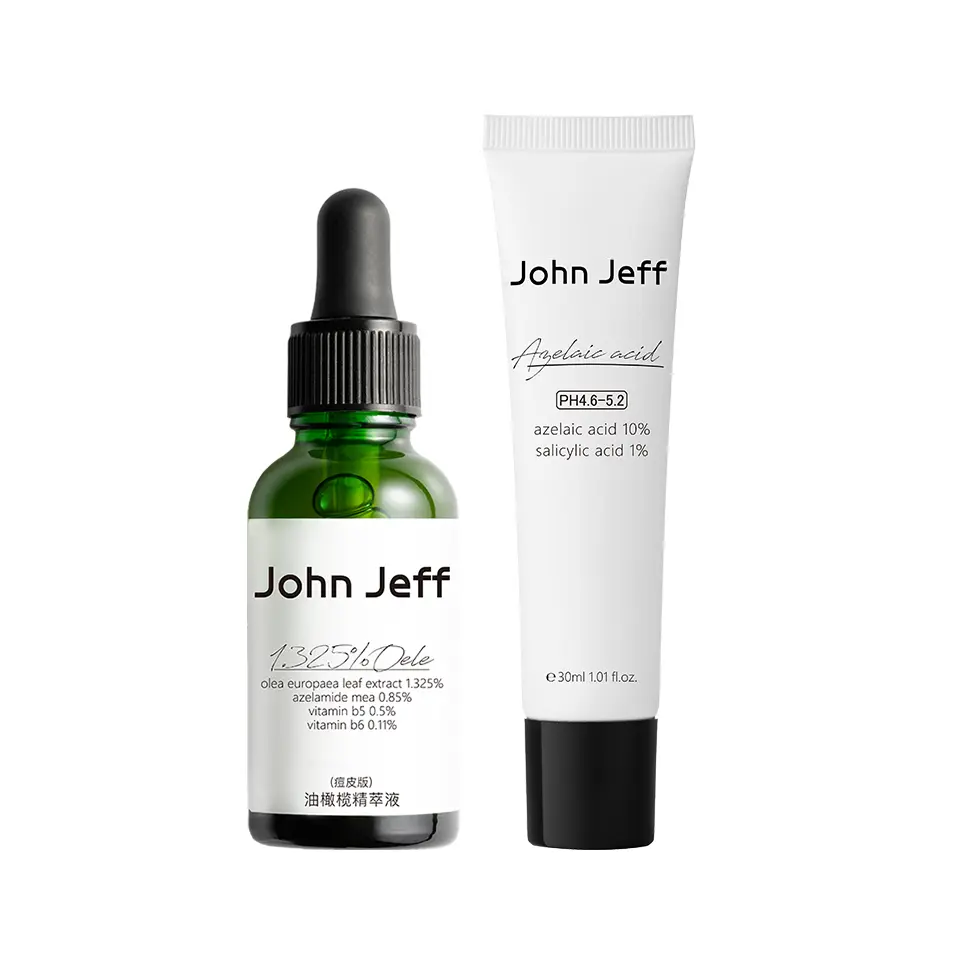 JOHN JEFF JohnJeff Olive Acid набор для ухода за жирной и проблемной кожей, склонной к акне, 2 предмета — фото 3