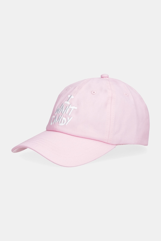 

Кепка с козырьком i want candy хлопковая Juicy Couture, розовый