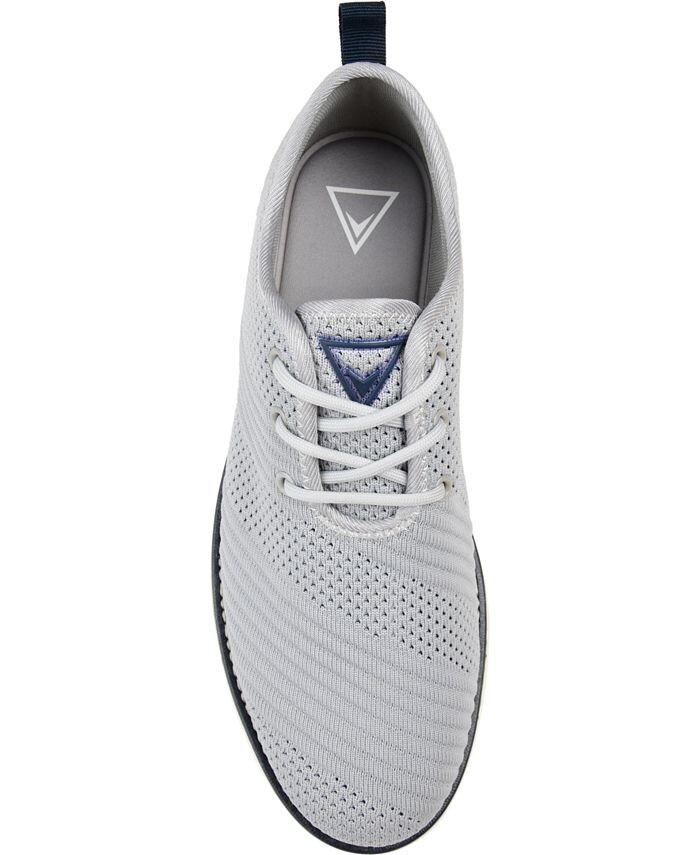 Мужские модельные туфли Novak широкой ширины Tru Comfort из пенопласта со шнуровкой и круглым носком Vance Co., серый — фото 4