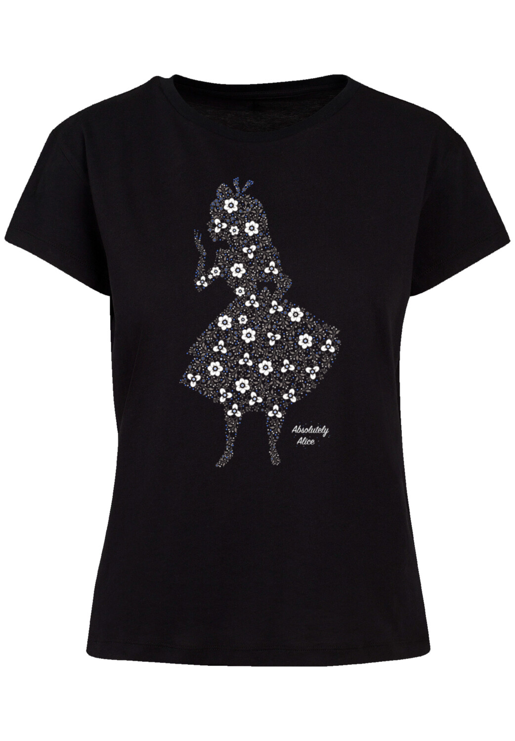 

Футболка F4NT4STIC Ladies Box Tee Disney Alice im Wunderland Absolutely Alice, черный