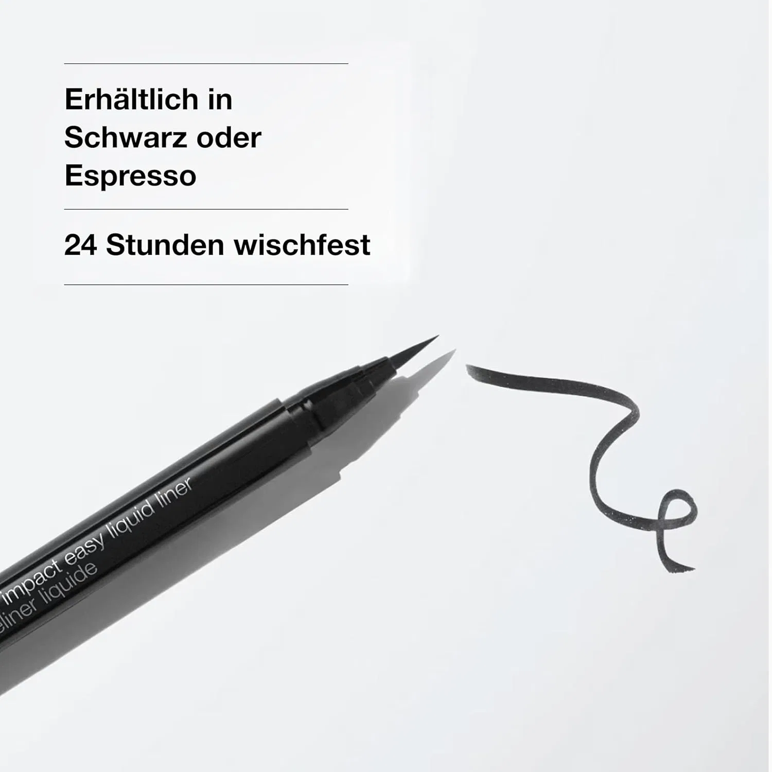 Водостойкая жидкая подводка для глаз «High Impact Easy Liquid Eyeliner» от Clinique Clinique, Black — фото 3