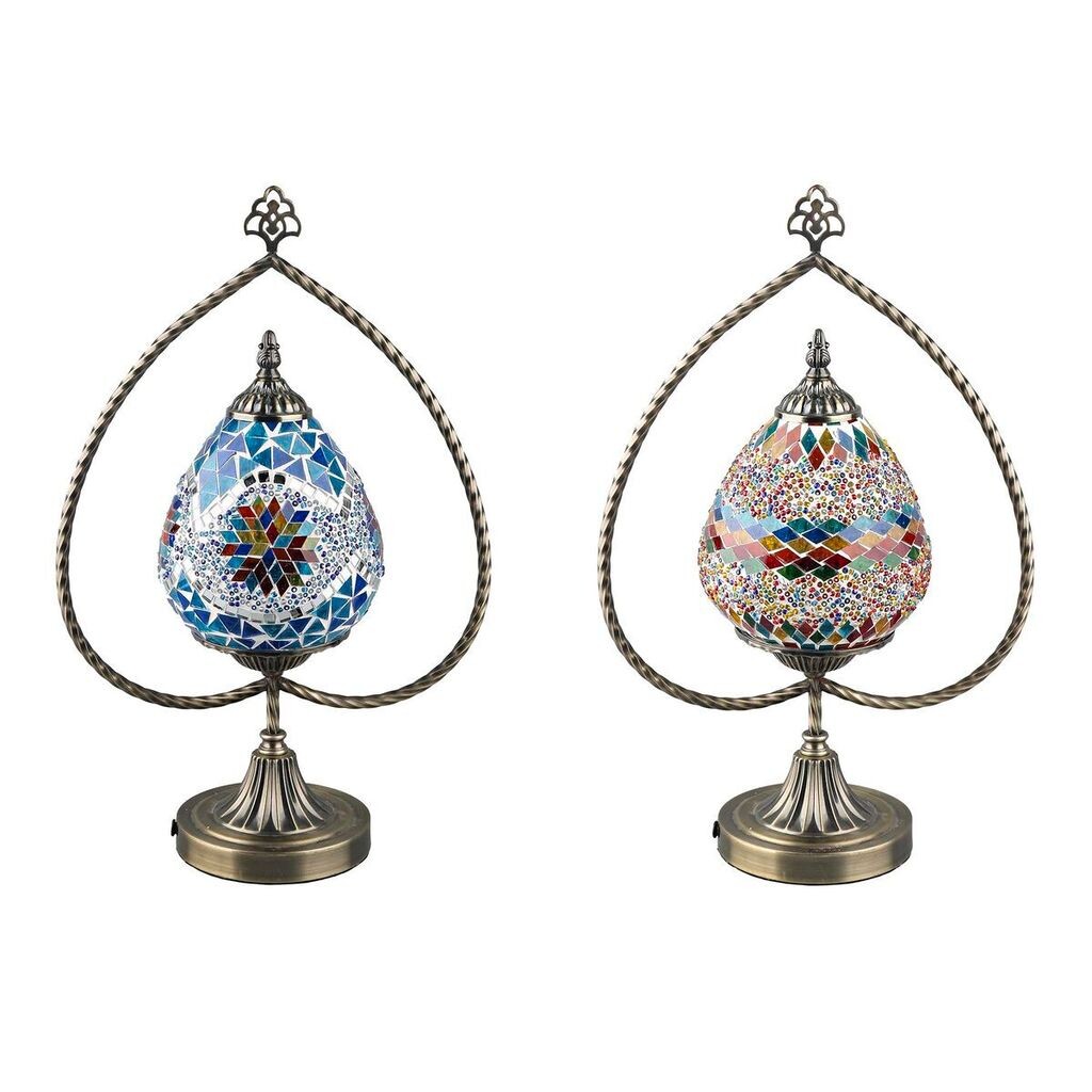 

Настольная лампа DKD Home Decor 32,5 x 16 x 47,5 см 32,5 x 16 x 47,5 см Crystal Metal Colorful 220 В 50 Вт (2 шт.), мультиколор