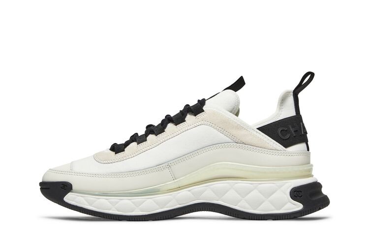 Кроссовки Chanel Wmns Velvet Calfskin & Mixed Fibers Sneaker Ivory, белый — фото 3