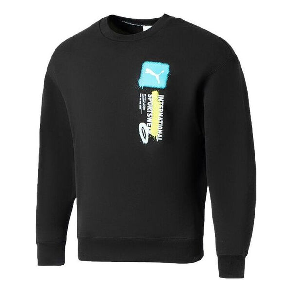 

Толстовка logo international sportswear sweatshirt 'black' Puma, черный