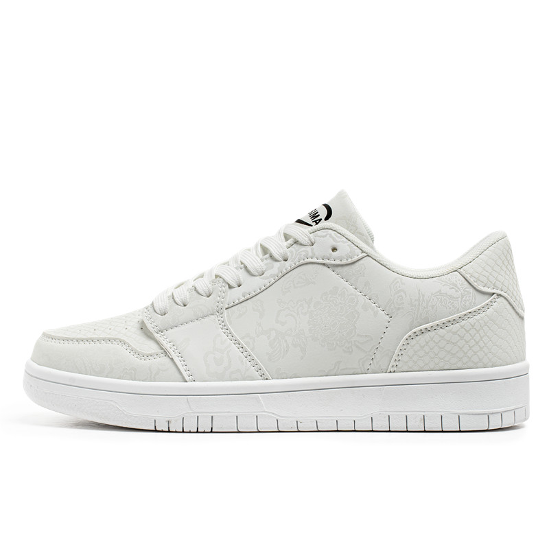 

TFKY Мужские низкие скейтерские кеды белые, цвет White