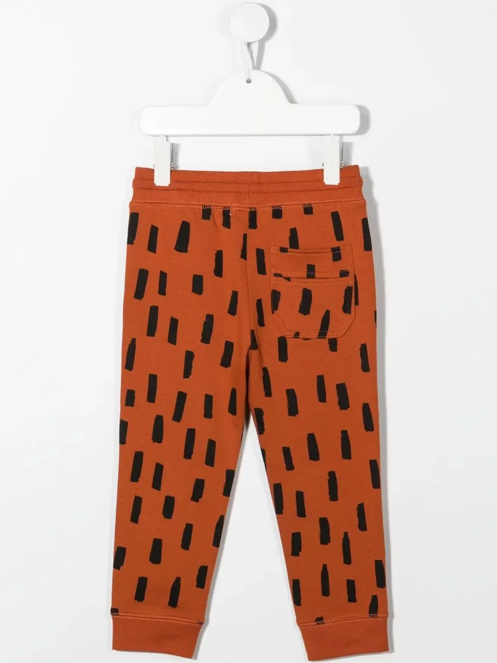 Спортивные брюки с точечным принтом и завязками Stella Mccartney Kids, коричневый — фото 2