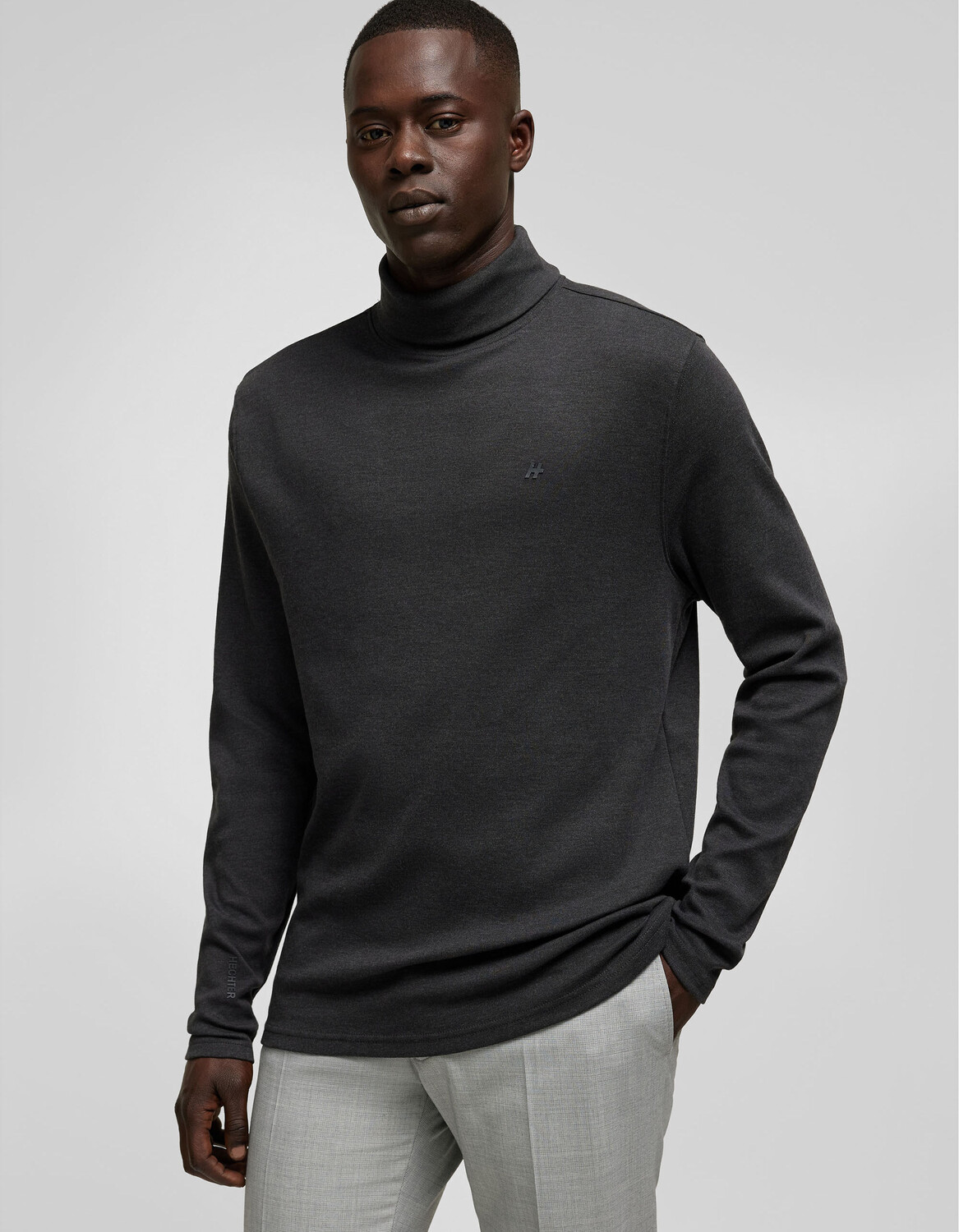 

Футболка HECHTER PARIS Rollneck, цвет graphite