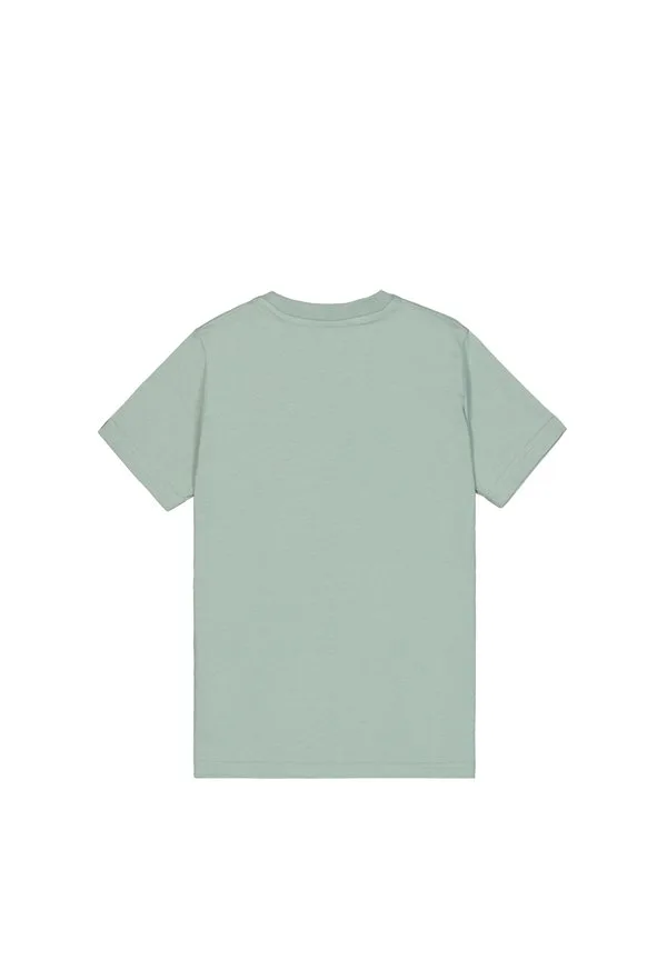 Футболка унисекс с принтом label t Alpha Industries, Frost Green — фото 2