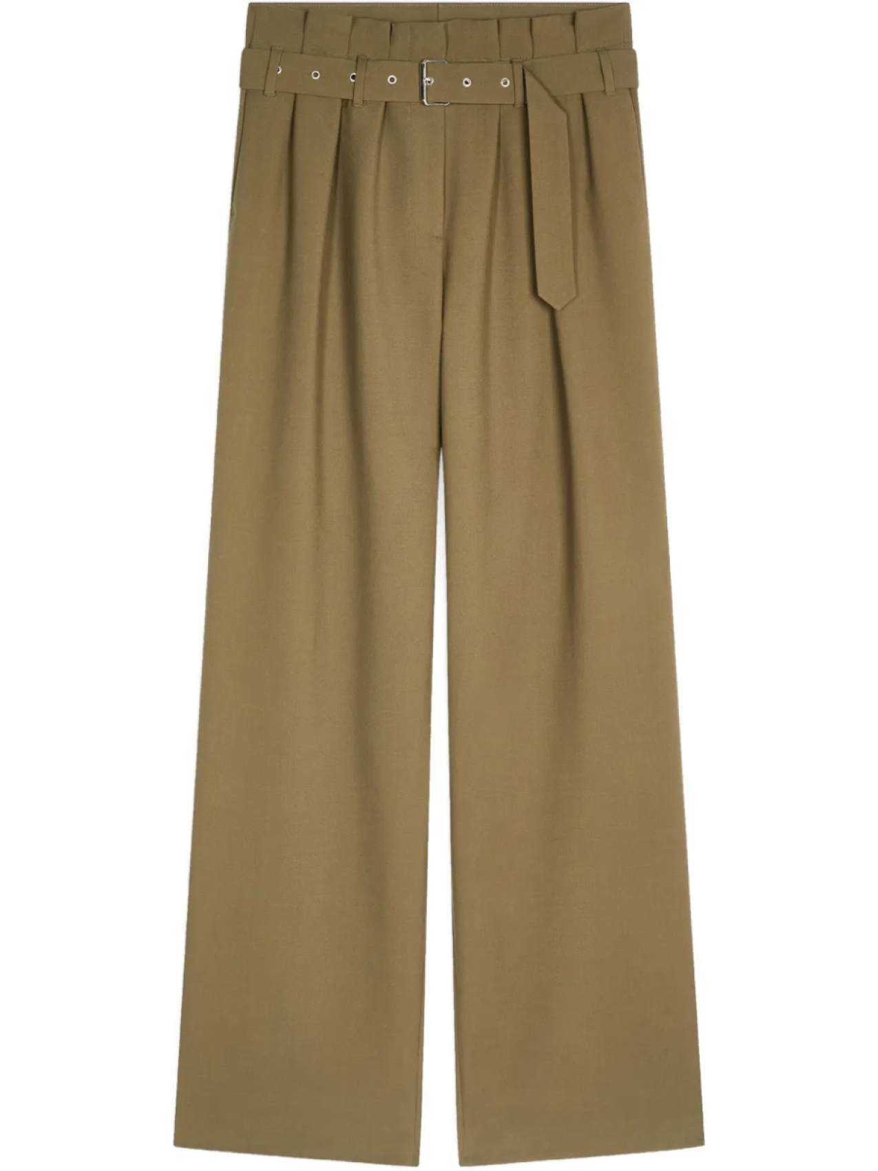 

Брюки со складками DRIES VAN NOTEN, зеленый