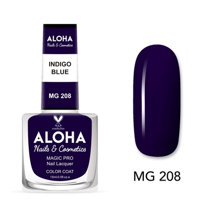 

Лак для ногтей Magic Pro 15 мл - Mg 208 / Индиго Синий Aloha Nails & Cosmetics