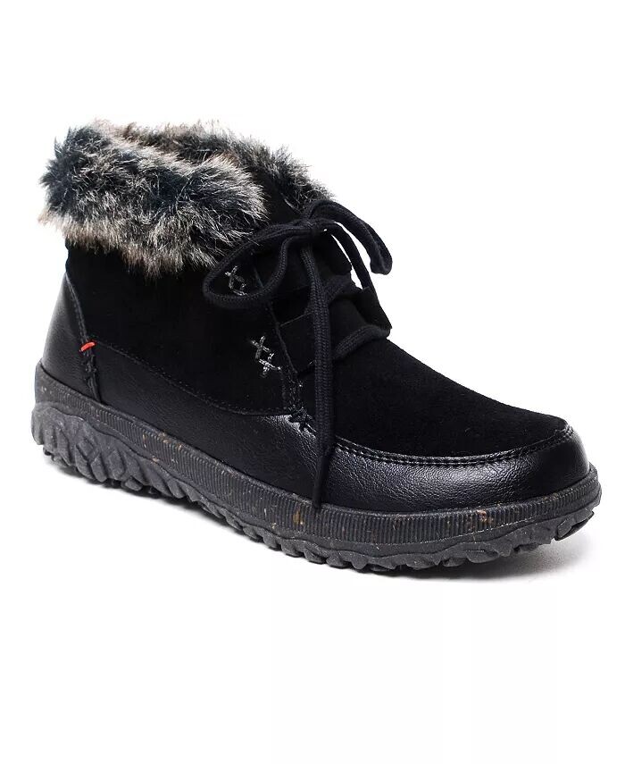 

Женские замшевые ботильоны на шнуровке Tinley Minnetonka, черный