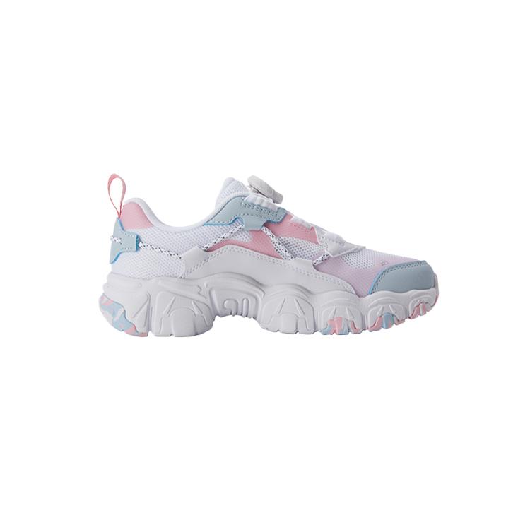 FILA KIDS Боа противоскользящие износостойкие низкие детские беговые кроссовки FILA White/Girly Pink Kids' — фото 2