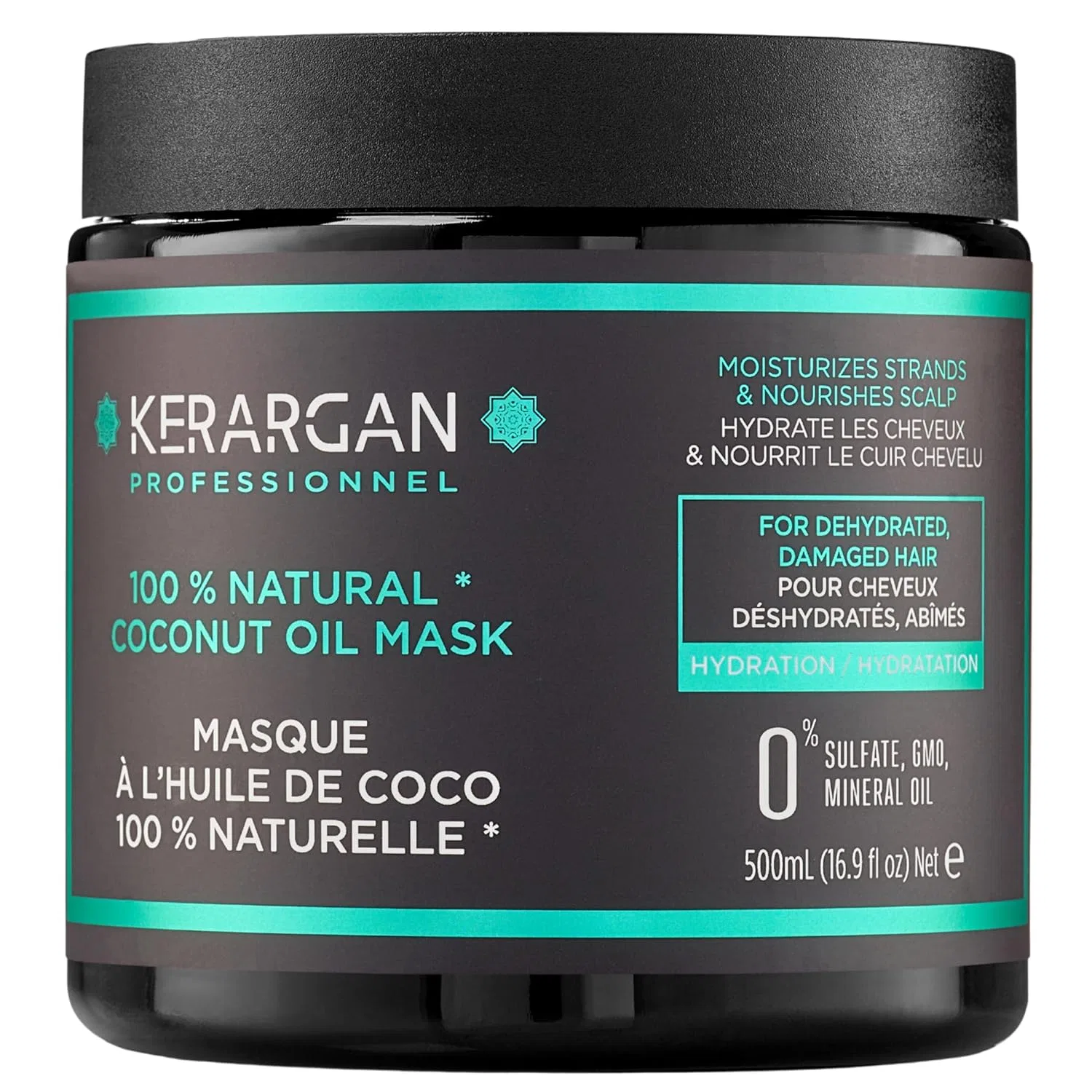 Маска для волос Kerargan с кокосовым, аргановым и ромашковым маслом Kerargan