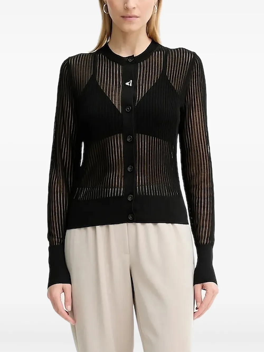 

Кардиган Constant в рубчик Aeron, черный